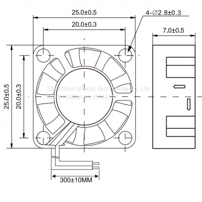 Mini 25mm Fan 5V Hydraulic Bearing Brushless 2507 25x7mm High Speed Cooling Fan photo-5