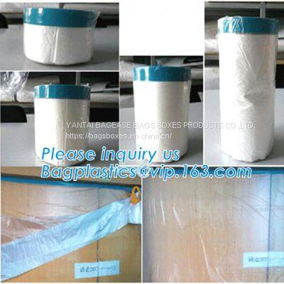 PRETaped And Drape, Pre-Taped Masking Film For Automotive Painting Covering, Assorted Masking Paper, Automotive Best Masking