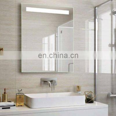 Modern Frameless wide full length wall barbershop mirror station hair salon station led mirror