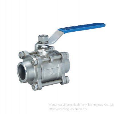 Stainless Steel Sanitary Food Degree Welded Clamped Threaded Flange1pcs 2pcs 3pcs Ball Valve DIN SMS ISO photo-4