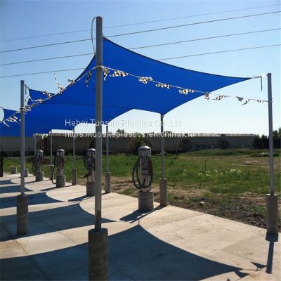 Customized Sun Shade Sail Triangular 6x6x6m Polyester With PU Coated Awning Outdoor Cover Sail Shade