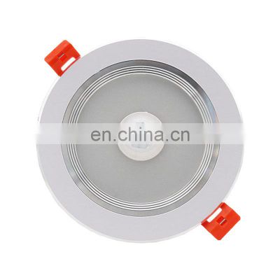 7W 9W Smart Down Light PIR Motion Sensor Recessed Round LED Downlight LED Ceiling Light For Indoor