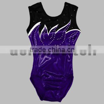 Rhinestone Bling Bling Gymnastic Leotard,