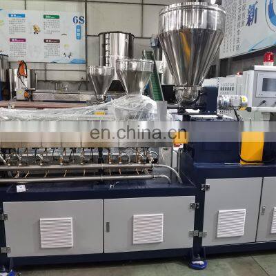 Factory Price Parallel Co-rotating Twin Screw Extruder Double Screw Plastic Extruder