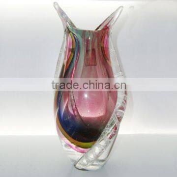 Flower murano glass vase indoor decorative flower bottle murano vase