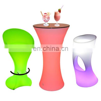 hookah gigante discotheque glow bar furniture sets cocktail table wedding high top chairs