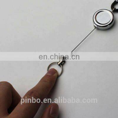 Rigid Metal Badge Reel With Alligator Clip With Carabiner photo-4