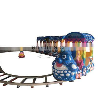 amusement park rides factory price stock cheaper indoor children kids 20 seats track train