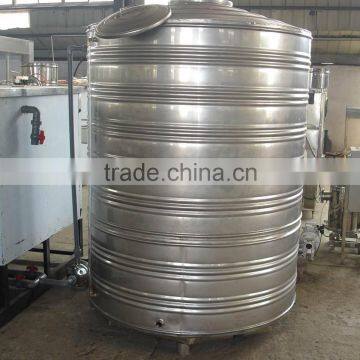 Stainless steel water tank for drinking water