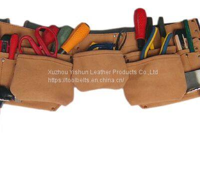 suede leather construction work apron