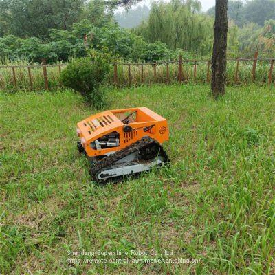 remote control mower with tracks, China remote control lawn mower price, remote control slope mower price for sale