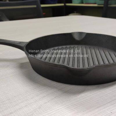 Popular Camp Bbq Grill Pan Cast Iron Non Stick Grill Pan With Long Handle photo-2