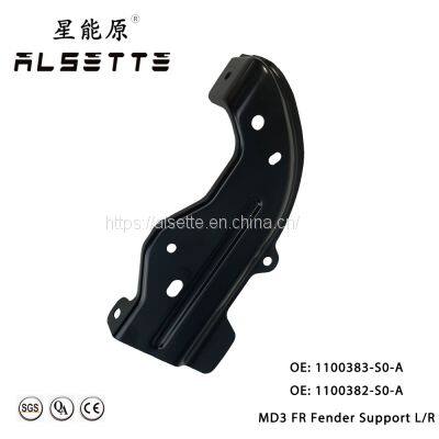 Alsette Auto Parts OEM Style Front Bumper Fender Bracket AS-MD3-1005 for Tesla Model 3 2016-2023 OE: OE: 1100382-S0-A, 1100383-S0-A