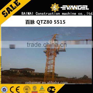 55m Jib Length 6T Tower Crane QTZ80 Serialsself Erecting Tower Crane photo-3
