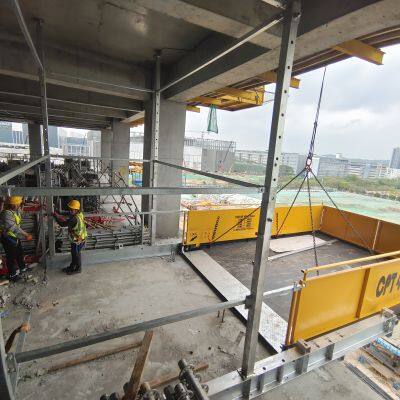 High - Efficiency Construction Platform Building Material Turnover with Retractable Loading and Unloading Deck