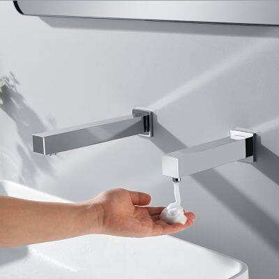 Hotel foam induction soap dispenser on the wall