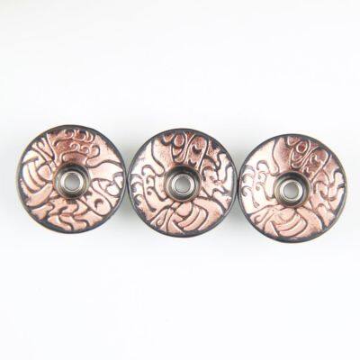 17mm Open Hole Shank Button With Aluminum Nail With Logo for Jeans Jacket Pants photo-3