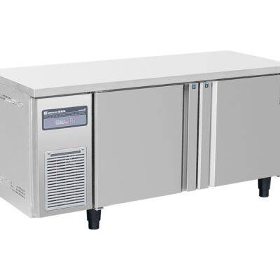 Refrigerador de banco de trabajo de estilo europeo para aire acondicionado comercial con nevera integrada para uso en restaurantes