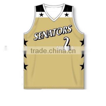 Sublimated basketball uniform shirts