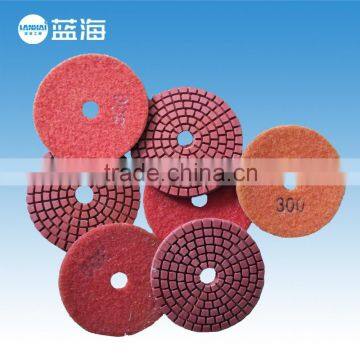 Angle grinder polishing pads