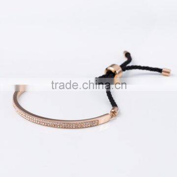 customized fashion rose gold bracelet for gift high quality stainless steel bracelet