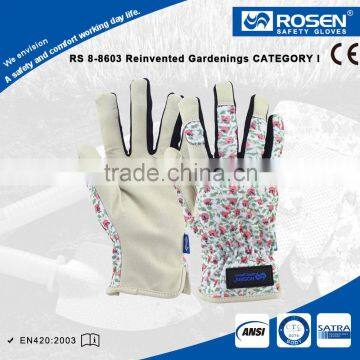 RS SAFETY fashion style women hand glove with grip gardenging gloves