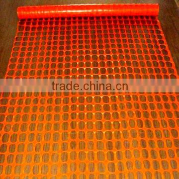 Orange HDPE safety fence