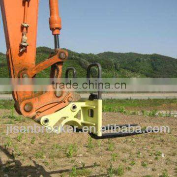 HITACHI ZX330 ZX350 lifting fork,excavator lifting fork,lifting fork for excavator