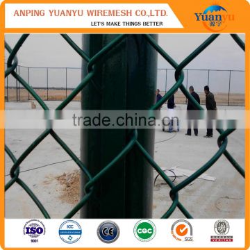 50x50mm pvc coated metal mesh chain link fence for sale