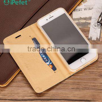 High Quality Luxury Customized Filp Mobile Phone Case For IPhone 6 Custom Plate