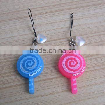 lollipop keychain candy keychain lovely pvc keyring