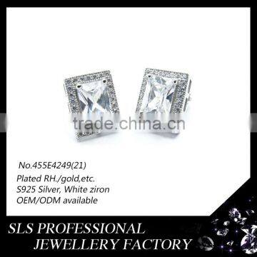 SLS brand jewelry exporting french back earrings ,private label jewelry earring fashion in china jewelry sale