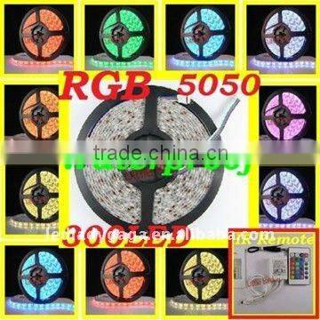 12V 5050 SMD LED RGB FLASH 500CM 5050 rgb led strip+24keys IR CONTROLLER