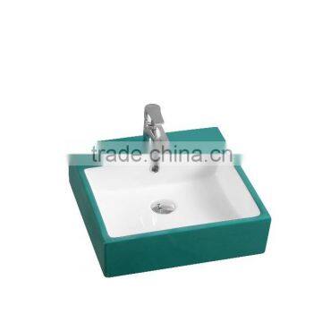 JETMAN Colored Cabinet Counter Top Solid Surface Hair Washing Basin