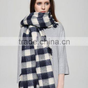Warm Winter Fashion Ladies Wide Long Plaid Pashmina Kashmir Shawl photo-4