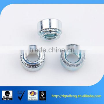 blue zinc coated carbon steel self clinch cage nut