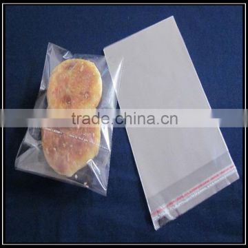 Chinese manufacturer the lowest price clear food grade opp self adhesive resealable plastic packing bags