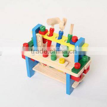 Wooden workbench toy for children