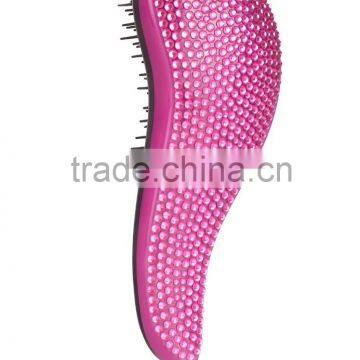 Professional Detangling Hair Brush bling hair brush wholesale crystal paddle hair brush