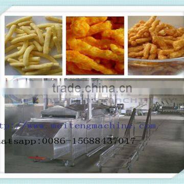 Extruder snack Food continous fryer machine