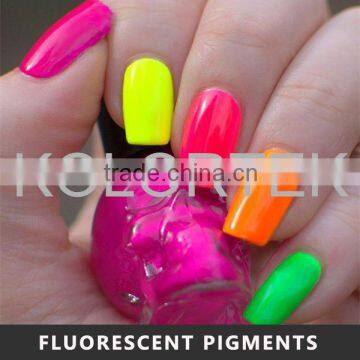 Bright nail polish pigment, fluorescent dyes for nail polish