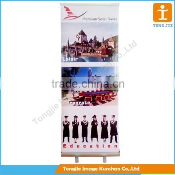 Aluminium roll up stand display,digital printing pull up banner