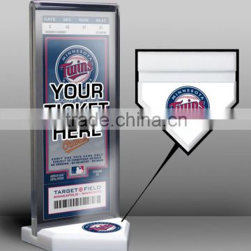 Acrylic Minnesota Twins Home Plate Ticket Display Stand