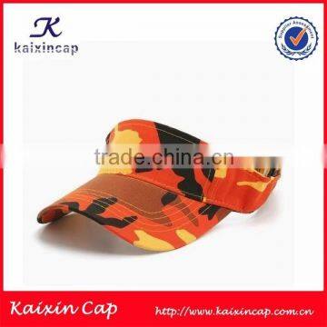 wholesale cheap blank camp print waterproof sun visor cap