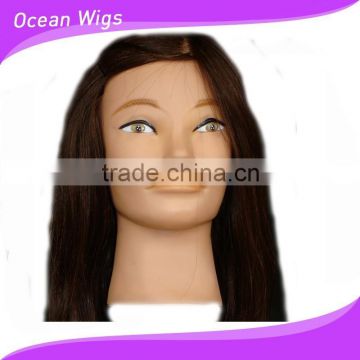 Cheap nature hair afro training mannequin head , training head