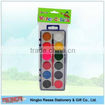 12 water color paint set brush