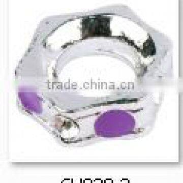 New Arrival Charm Loose Beads Handmade Lampwork Big Hole Glass Beads With Metal Hole