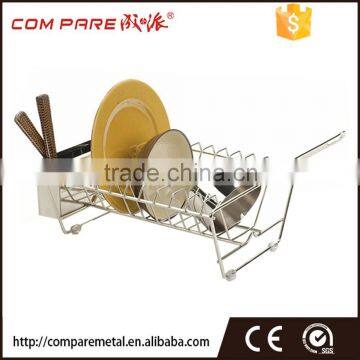 Fashionable kitchen metal dish drying rack