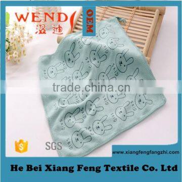 Terry Towel Good Quality Microfiber Sanding Printing Hand Face Square Towel 6141 25*25 Wendy Brand Made in China Gaoyang Town photo-2