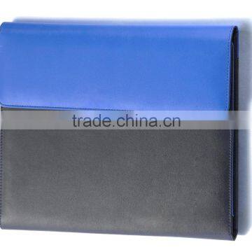 high quality bussiness portable design a5 leather portfolio cover